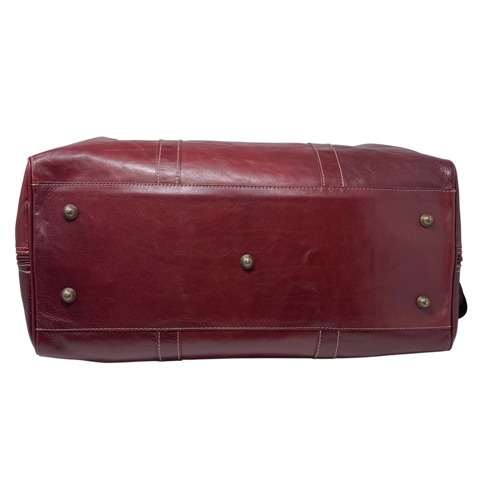 Cenzo Brown Calfskin Leather Duffle Weekender 21" Heritage Carry-On - Picture 8 of 15